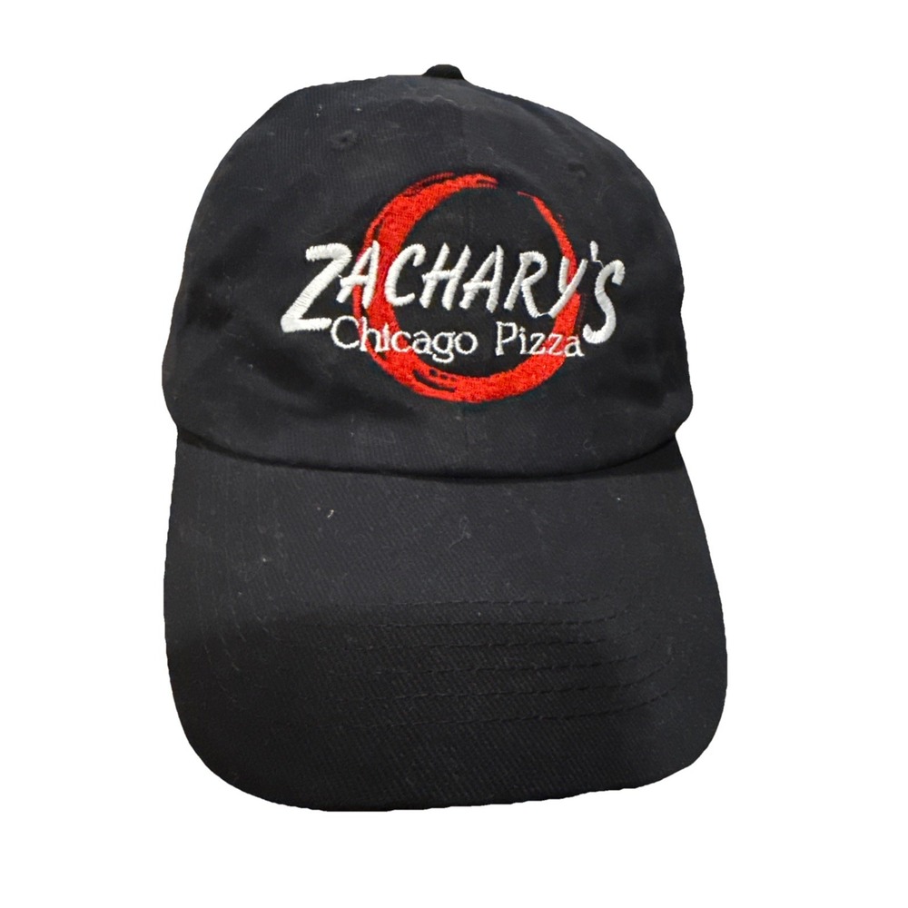 VINTAGE‎ 80s 90s Zachary's ChicagoPizza Hat Used Adjustable